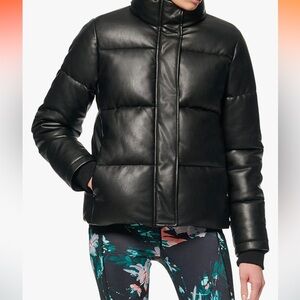Marc New York vegan leather puffer jacket